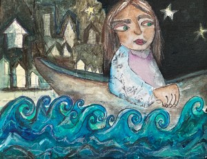 Self-portrait as soul-faring woman